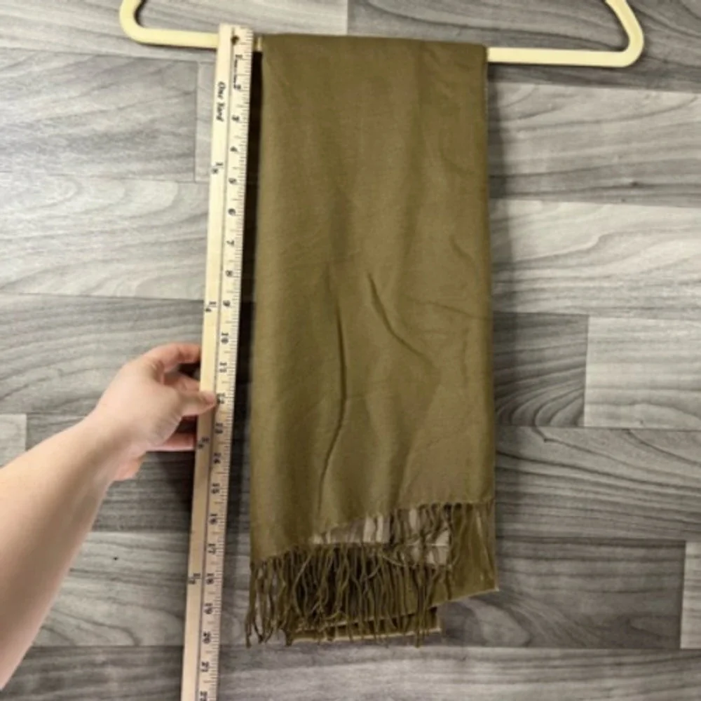 Pashmink Womens Shawl Wrap Scarf Brown‎ Rectangle Fringe Oversize Germany OS